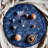 The Curated Parcel - Play Mat // Solar System Outer Space with Felt Planets